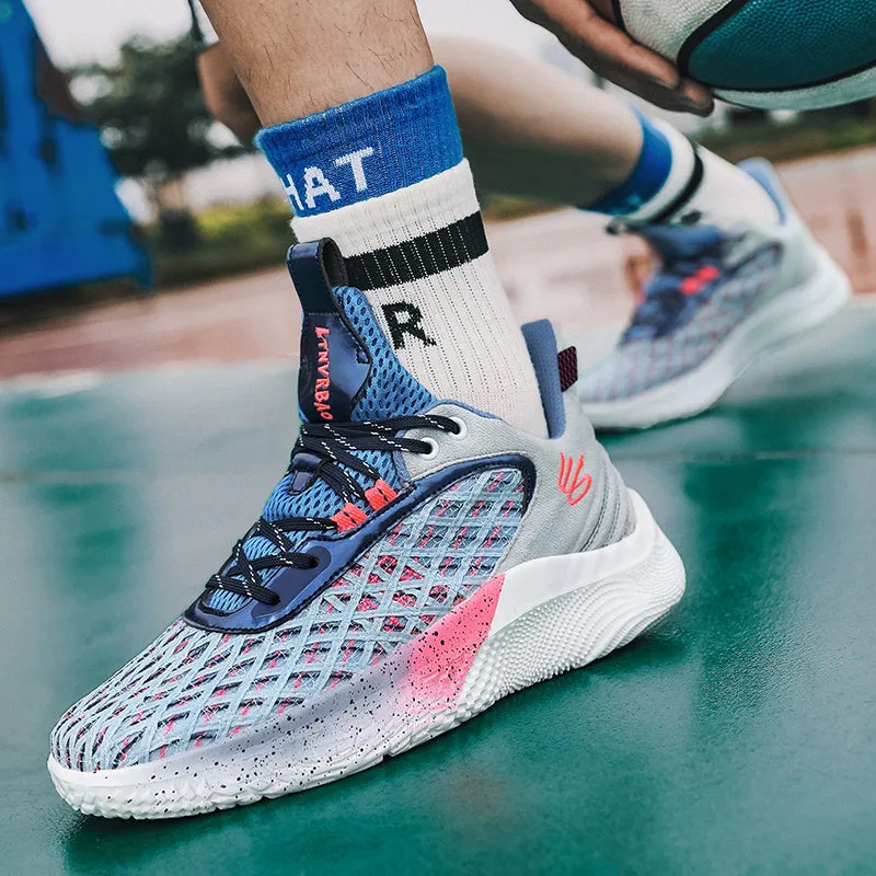 Men's Basketball Sneakers Hard-Wearing Trainers Basketball Boots | 2399