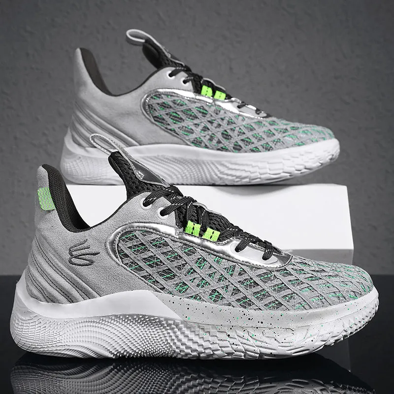 Men's Basketball Sneakers Hard-Wearing Trainers Basketball Boots | 2399