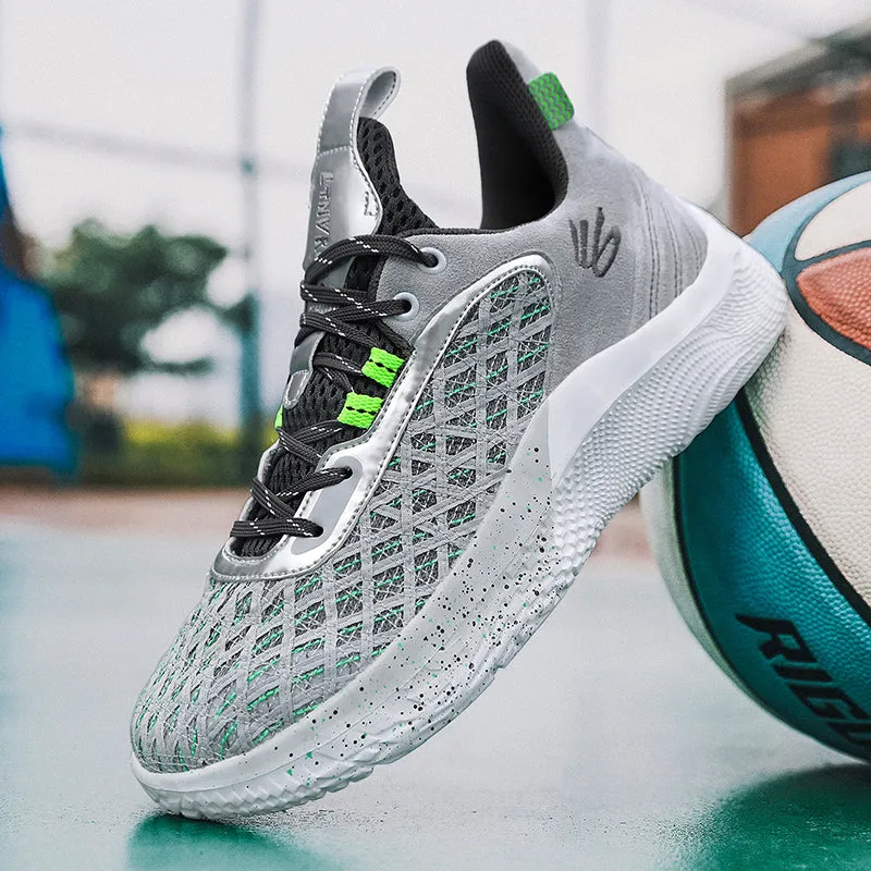 Men's Basketball Sneakers Hard-Wearing Trainers Basketball Boots | 2399