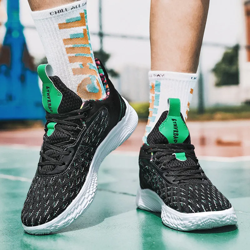 Men's Basketball Sneakers Hard-Wearing Trainers Basketball Boots | 2399