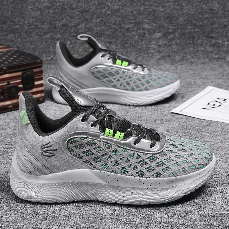 Men's Basketball Sneakers Hard-Wearing Trainers Basketball Boots | 2399
