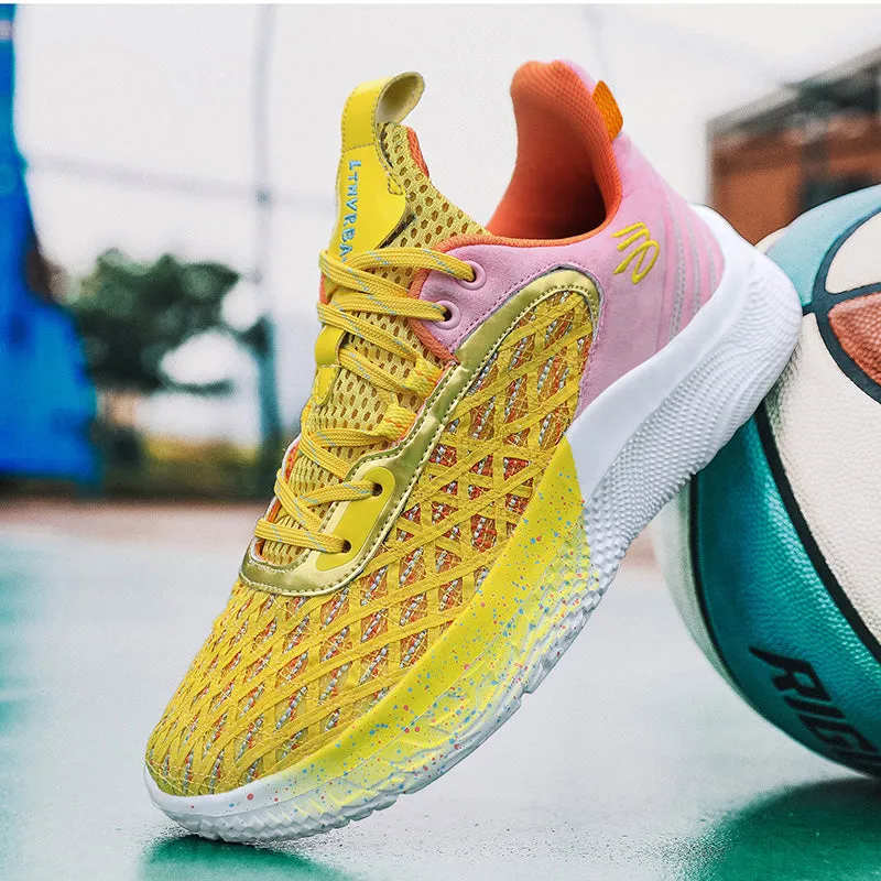 Men's Basketball Sneakers Hard-Wearing Trainers Basketball Boots | 2399