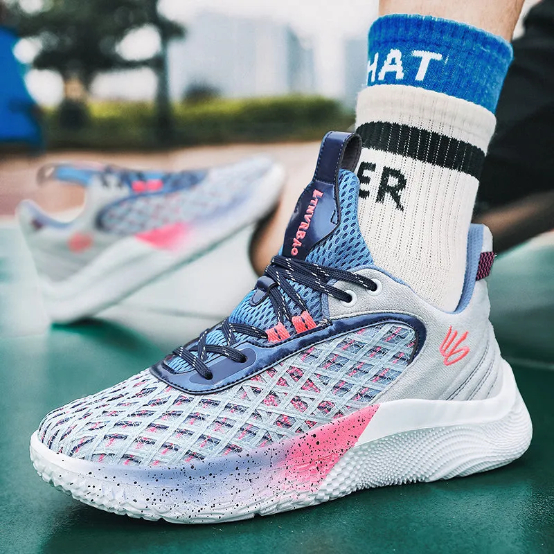 Men's Basketball Sneakers Hard-Wearing Trainers Basketball Boots | 2399