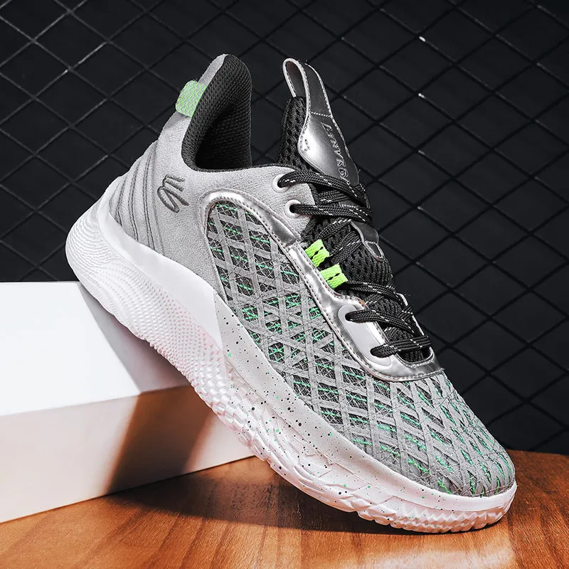 Men's Basketball Sneakers Hard-Wearing Trainers Basketball Boots | 2399