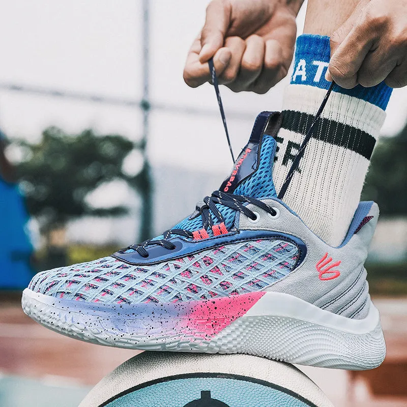Men's Basketball Sneakers Hard-Wearing Trainers Basketball Boots | 2399