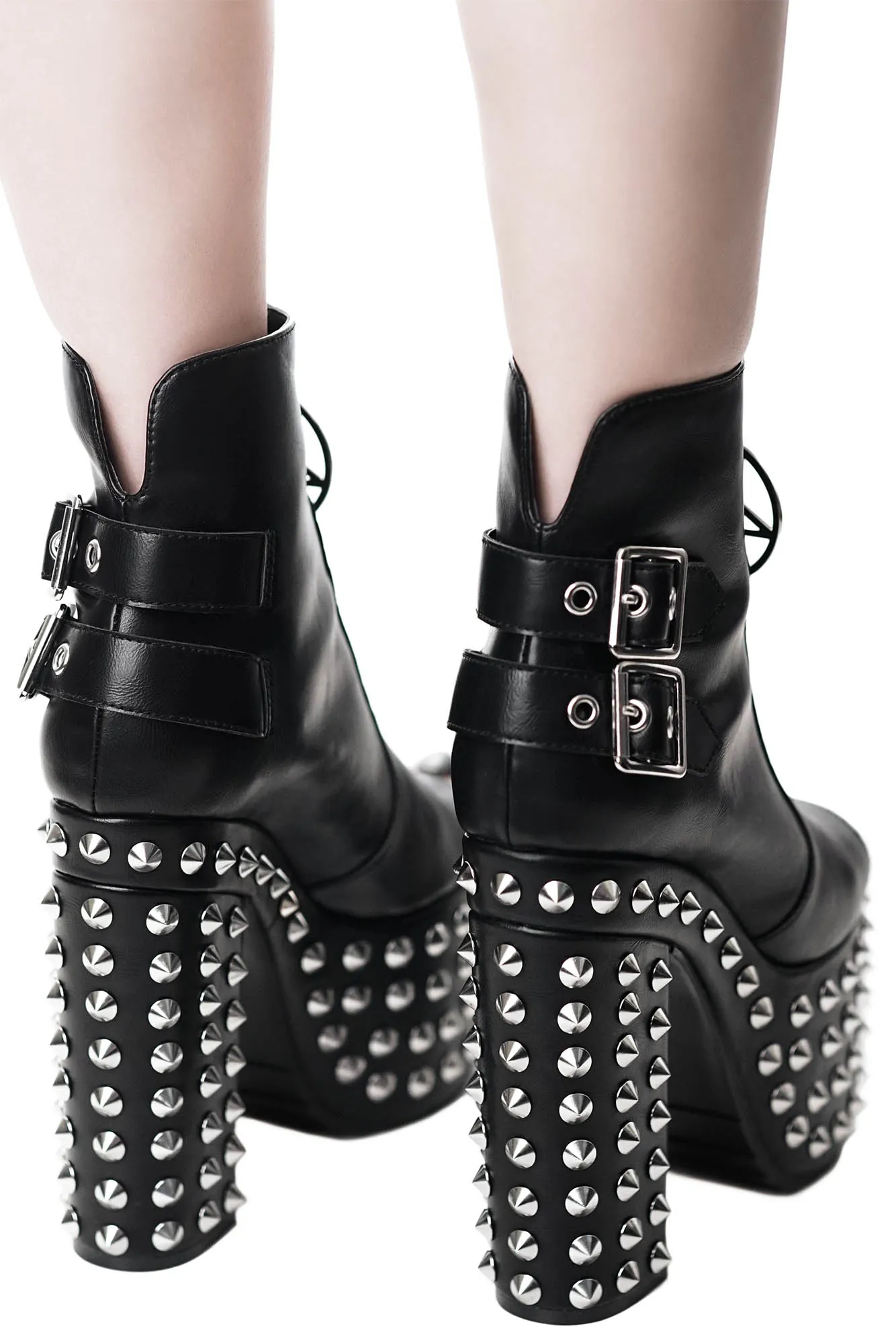Metal Mayhem Peeptoe Boots