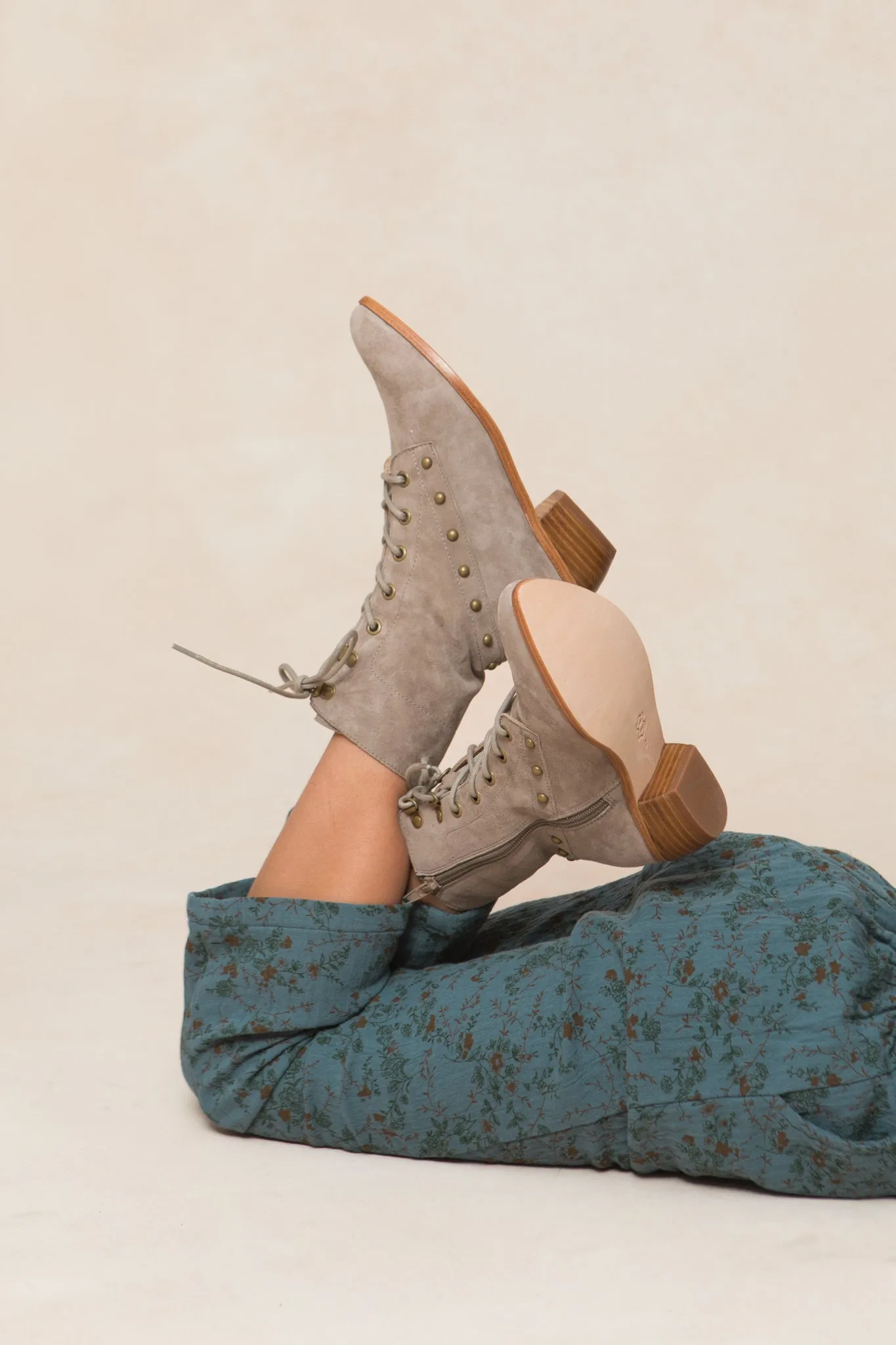 Mini Darcy Lace Up Studded Boot - FINAL SALE