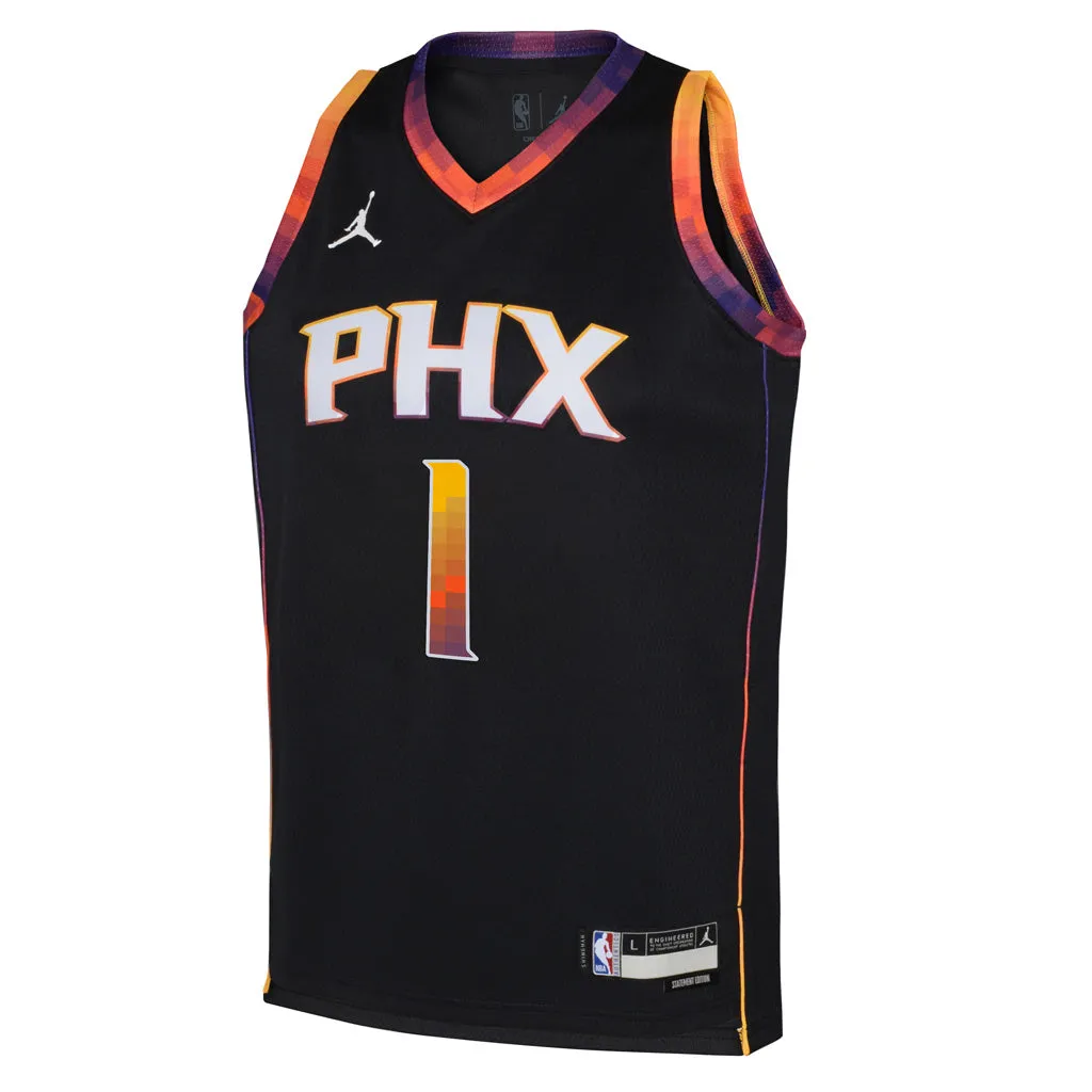 NBA Phoenix Suns Devin Booker Youth Jordan Statement Swingman Jersey