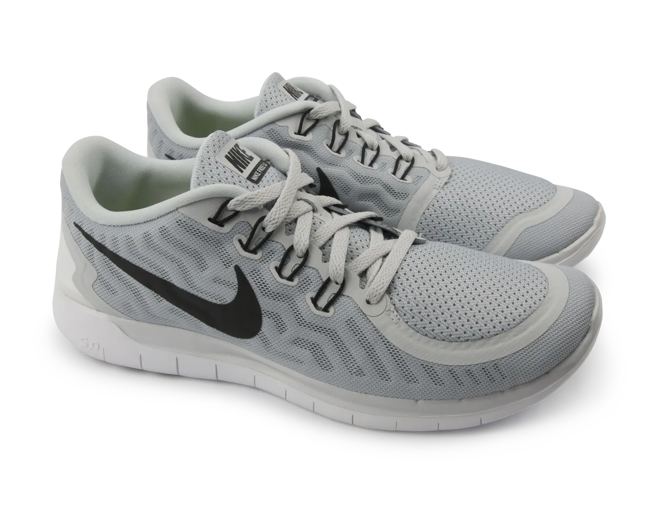 Nike Men's Free 5.0 Running Shoes Pure Platinum/Black/Wolf Grey