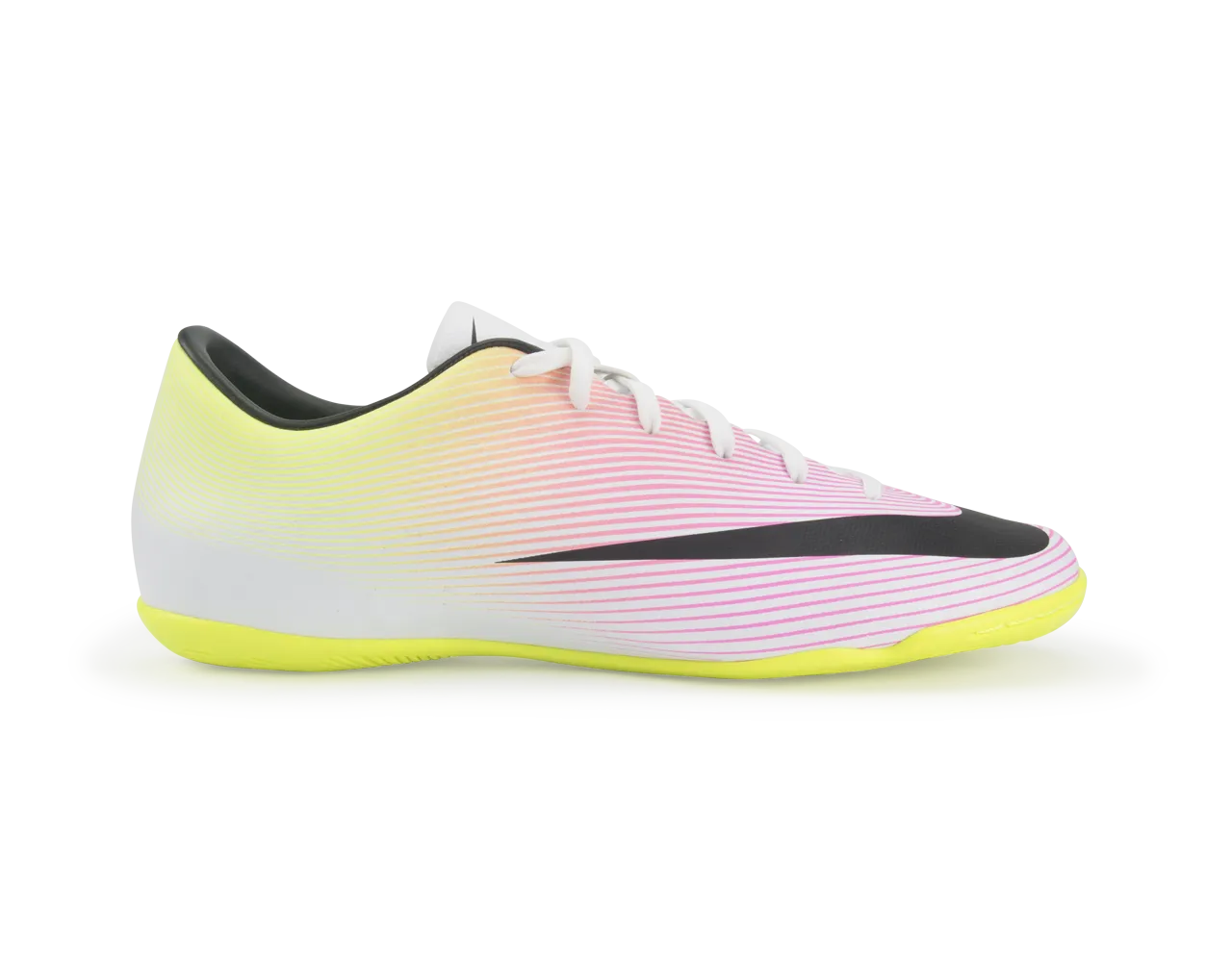 Nike Men's Mercurial Victory V Indoor Soccer Shoes White/Black/Volt