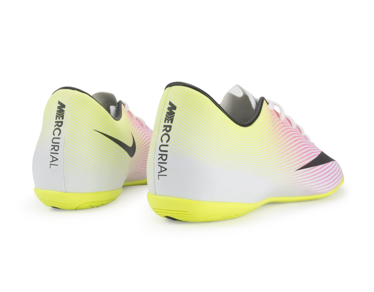 Nike Men's Mercurial Victory V Indoor Soccer Shoes White/Black/Volt