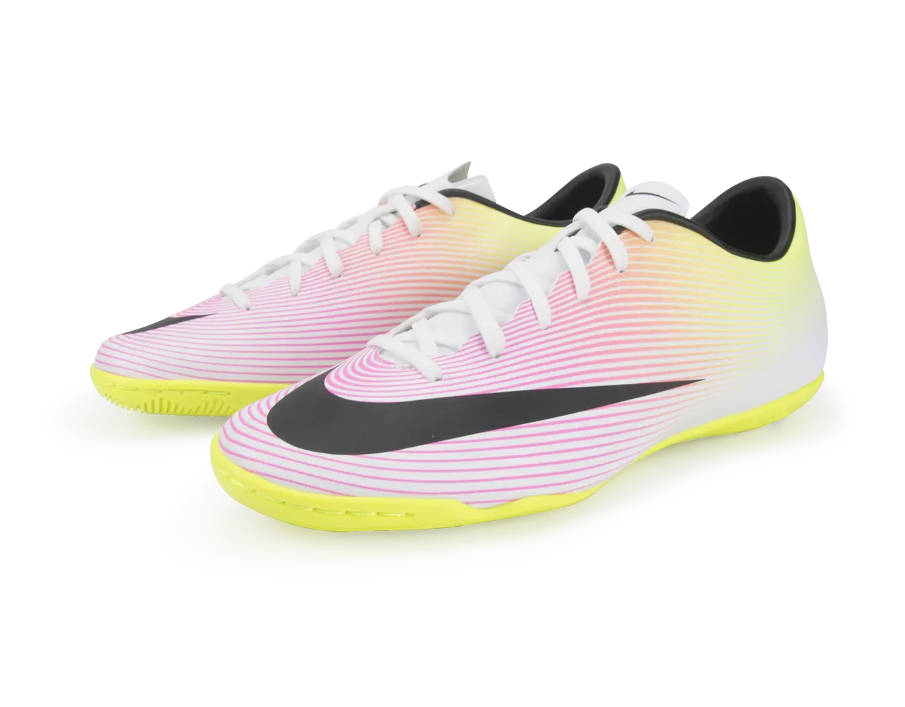 Nike Men's Mercurial Victory V Indoor Soccer Shoes White/Black/Volt