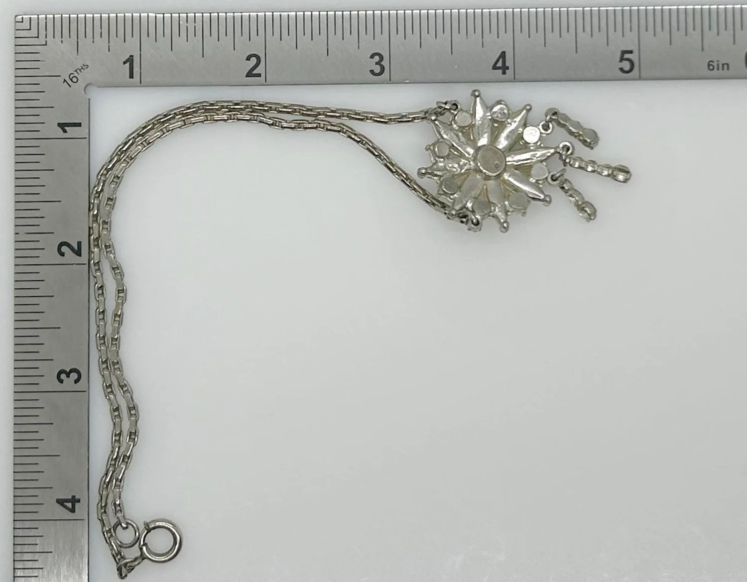 Old World Charm Vintage Rhinestone Necklace Necklace with Drops
