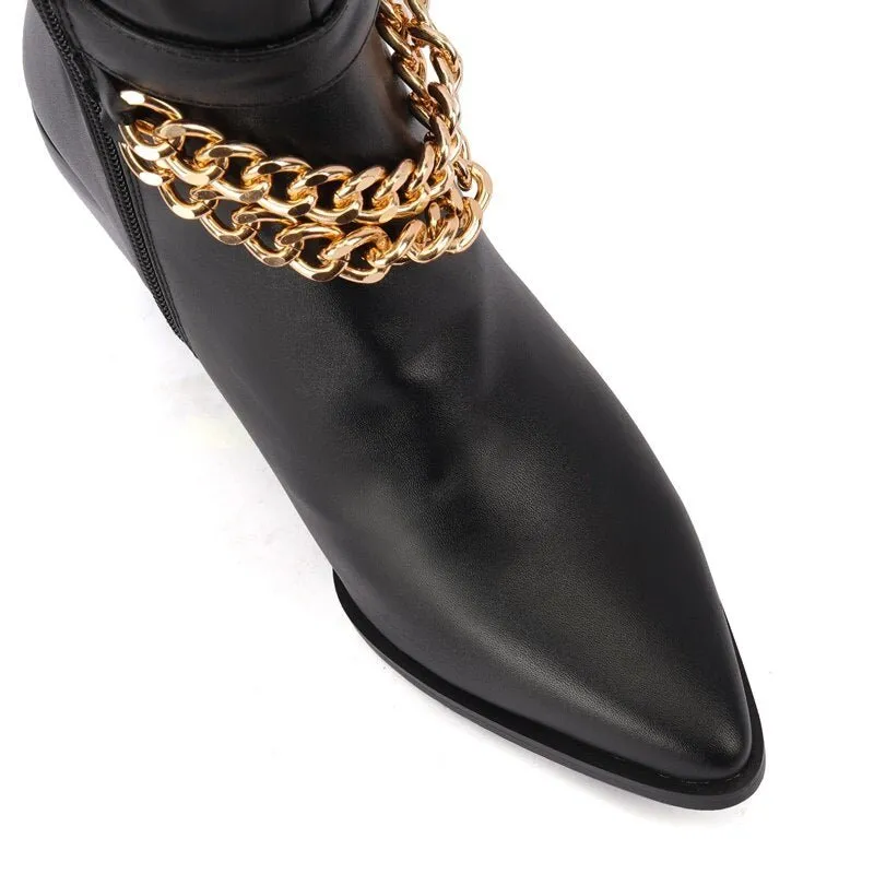 Pre Order:  Studded Faux Leather Boots