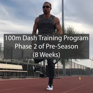 PRE-SEASON 100m Dash Training Program - Phase 2 of 2