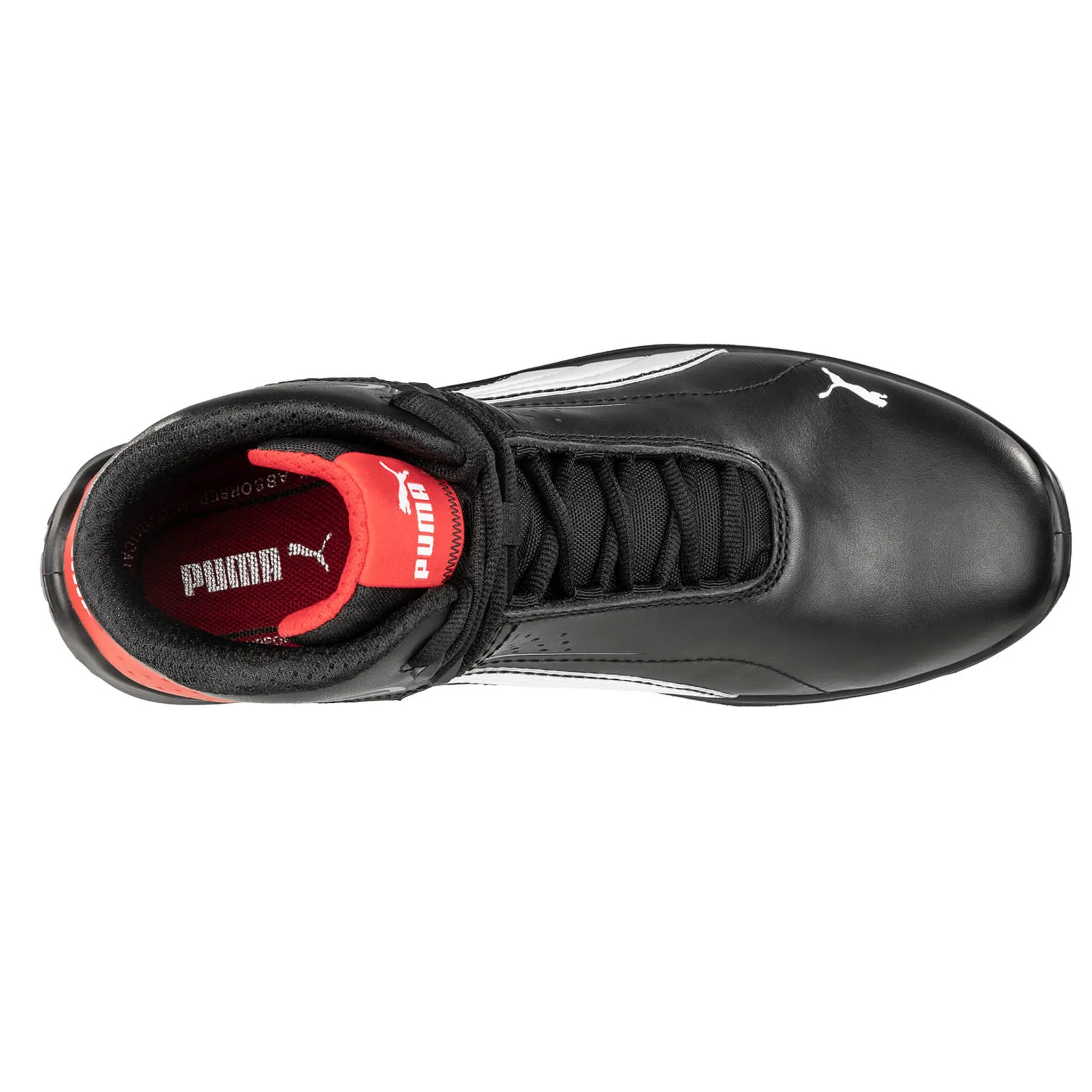 Puma Men's 632615 Touring Black Mid Composite Safety Toe Metal Free Work Shoes