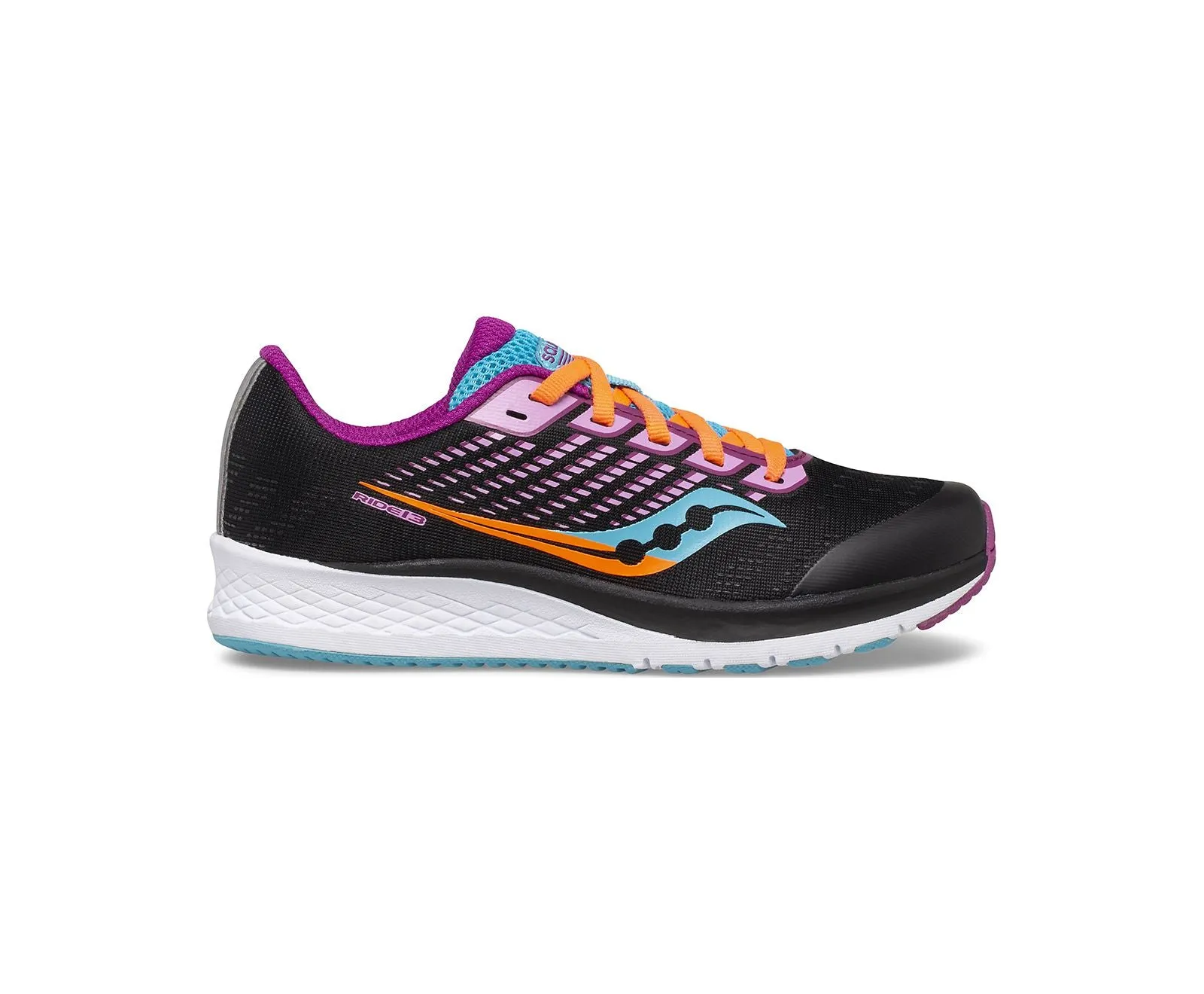 Saucony Girls Ride 13 Kids Running Shoe