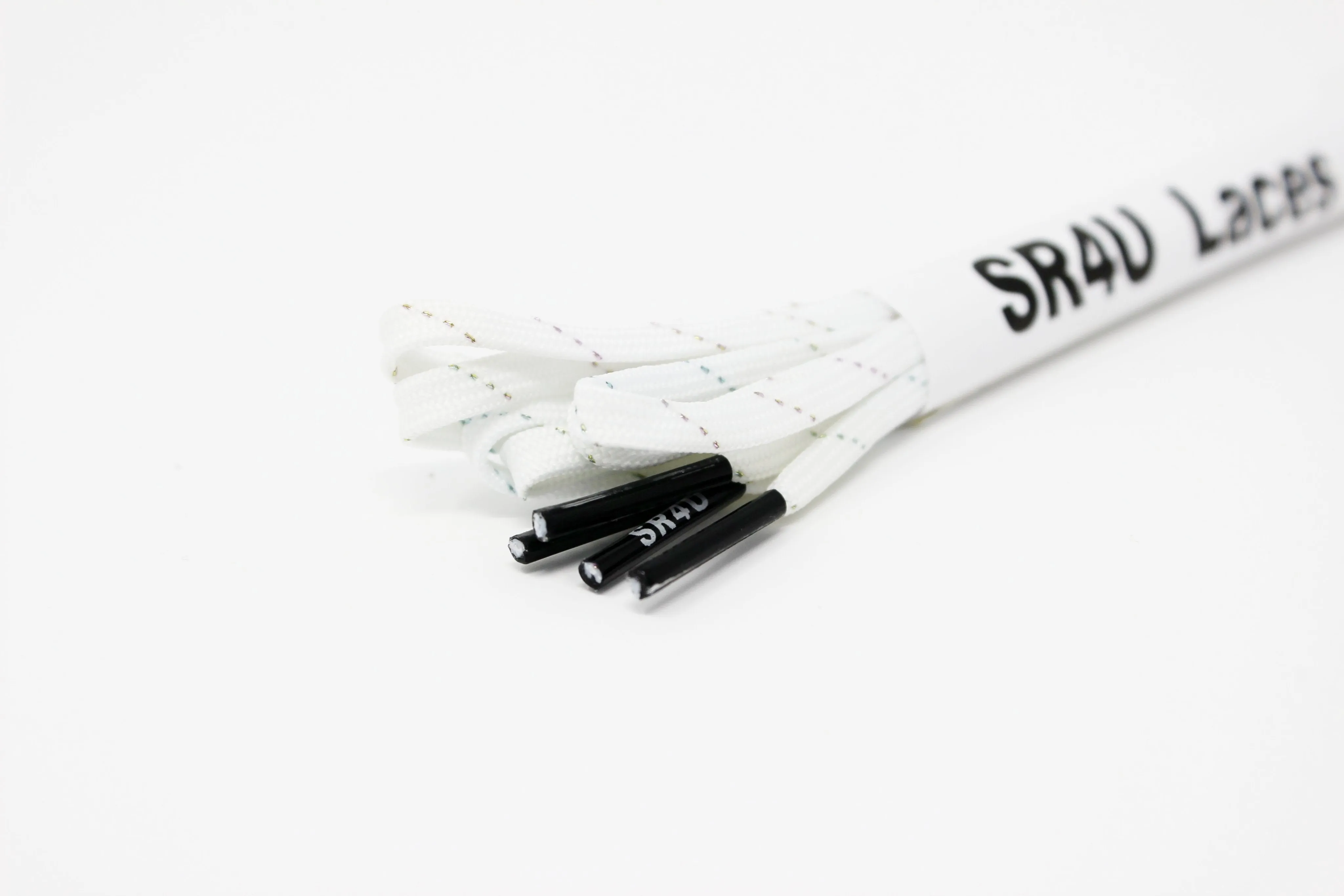 SR4U Laces White Sunlight Shimmer