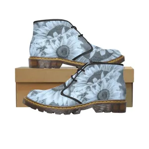 Sunflower Serenity Women's Canvas Chukka Boots
