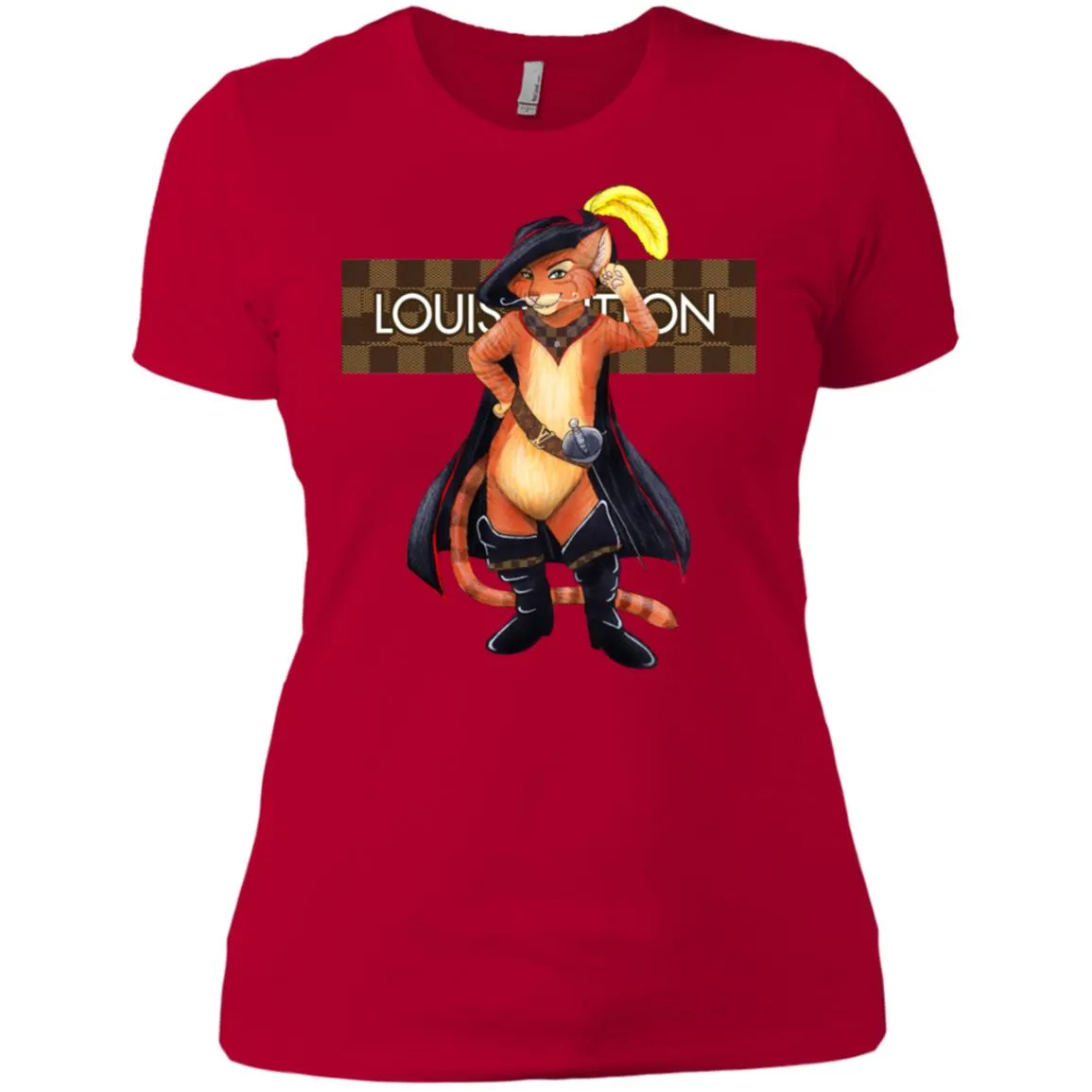 Supreme Puss In Boots T-shirt Women Cotton T-Shirt