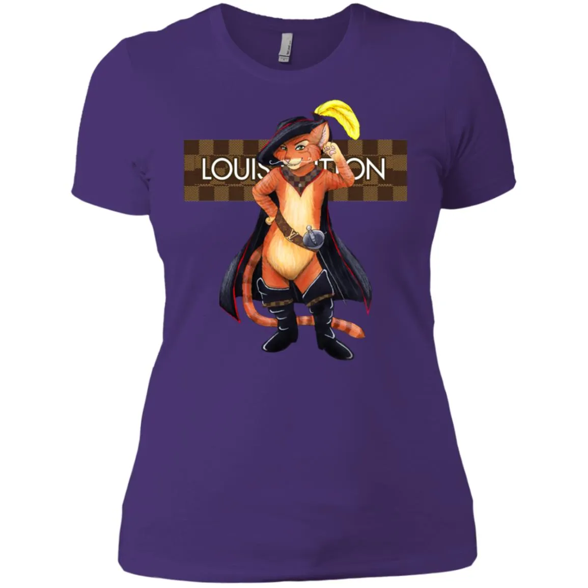 Supreme Puss In Boots T-shirt Women Cotton T-Shirt