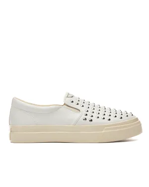 SWC x JWM Studded Slip On White