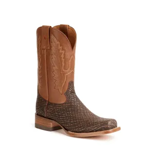 Taylor Shark Stockman Square Toe Boot - Nubuck Safari Brown