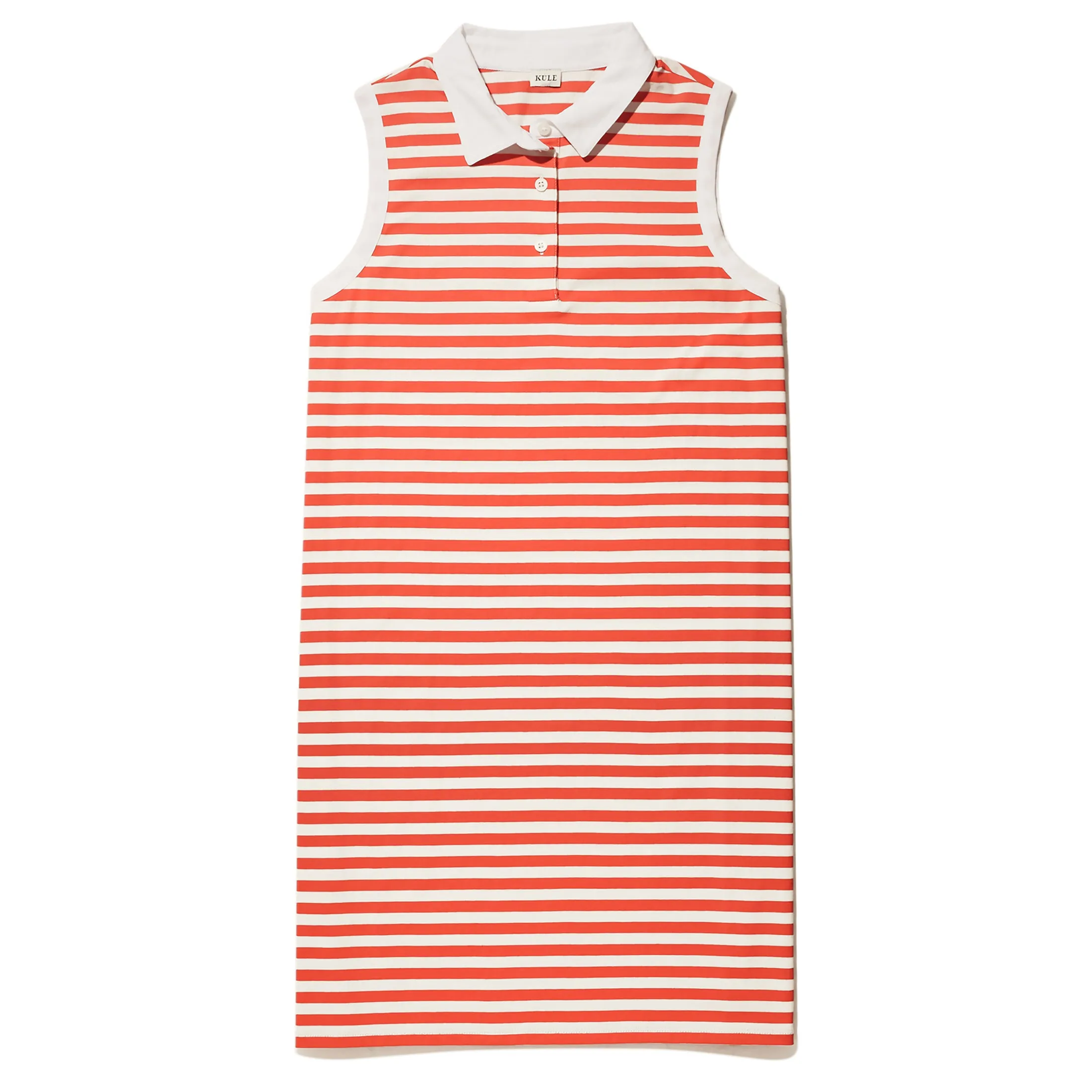 The Polo Dress - Poppy/Cream