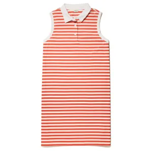 The Polo Dress - Poppy/Cream
