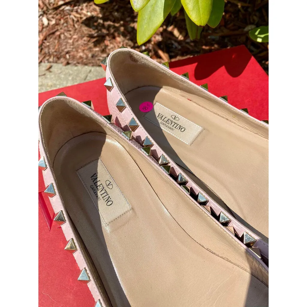Valentino Rockstud Ballerina Flat - Size 8.5