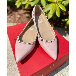 Valentino Rockstud Ballerina Flat - Size 8.5