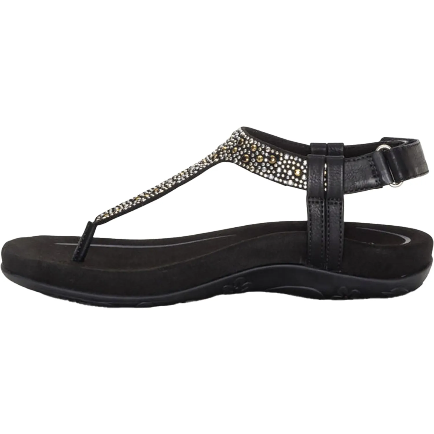 Women's Aetrex Marni Black With Embellishments Synthetic