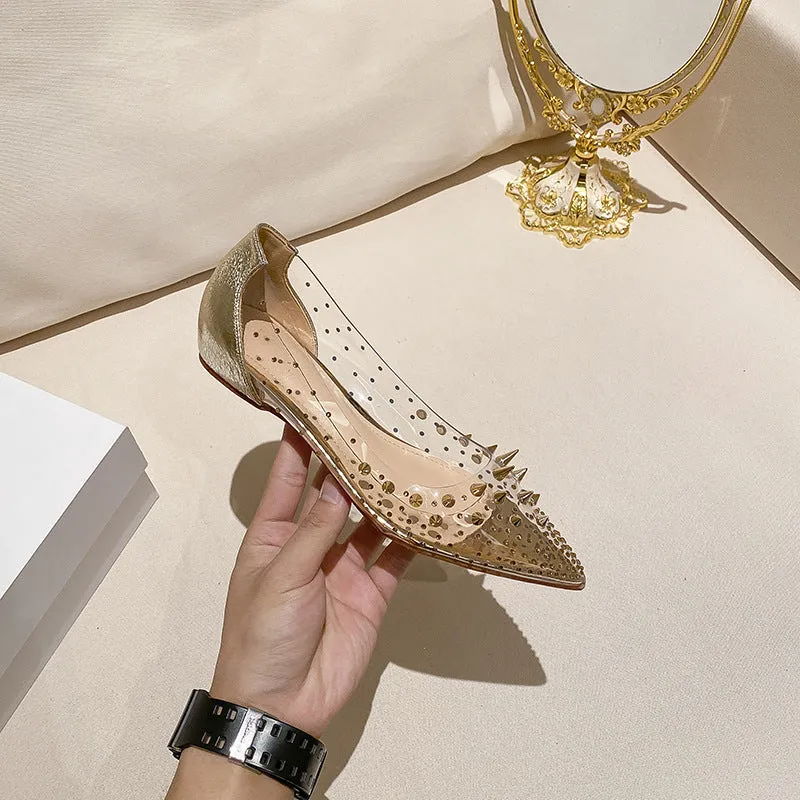 Women's Fashion Studded Flat Sandals
