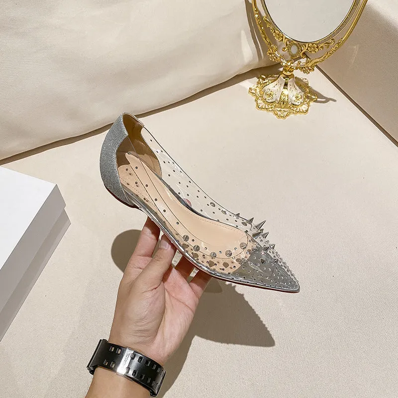 Women's Fashion Studded Flat Sandals